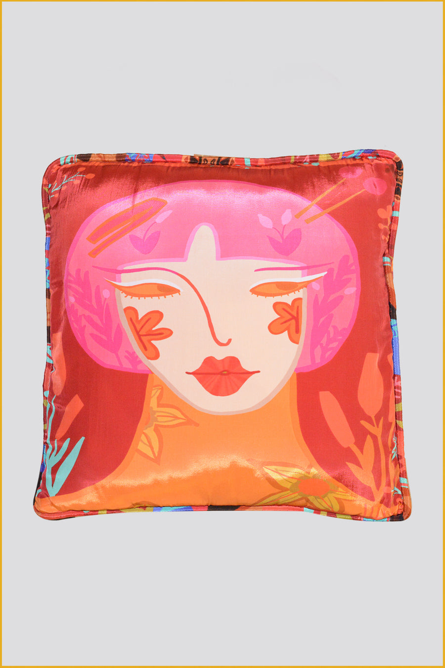 Yoko - Viscose Crepe Digital Print Pillow Cushion (7413896904900)