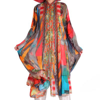 Yamanda - Georgette Digital Print Long Dress (7180385222852)