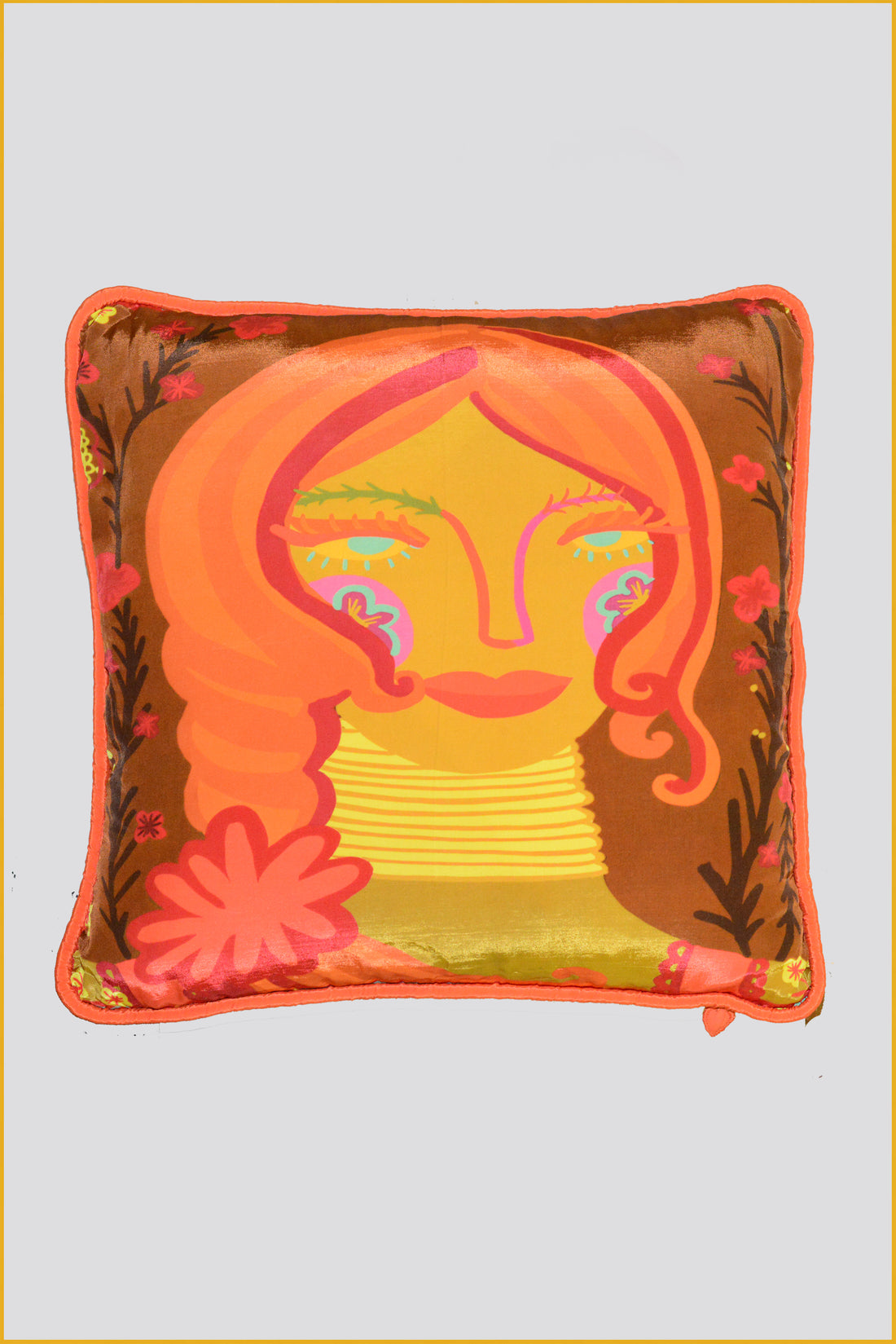 Dhara - Viscose Crepe Digital Print Pillow Cushion (7413877342404)