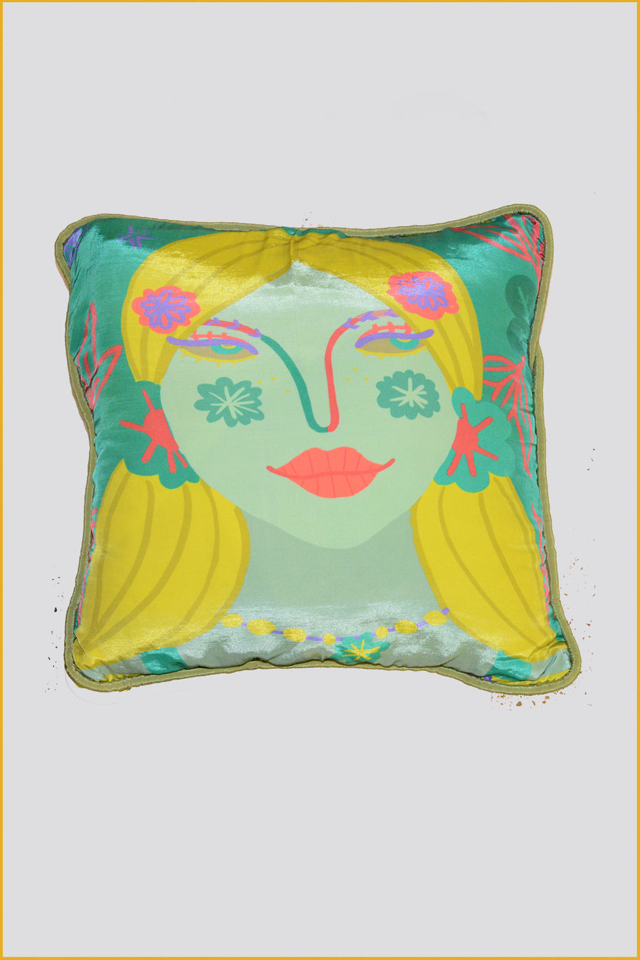 Eva - Viscose Crepe Digital Print Pillow Cushion (7413898019012)