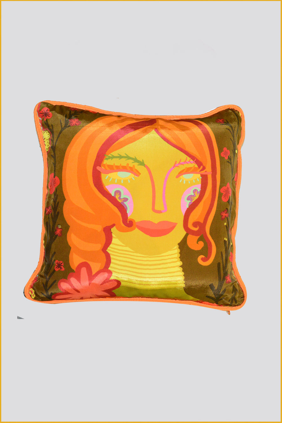Dhara - Viscose Crepe Digital Print Pillow Cushion (7413877342404)