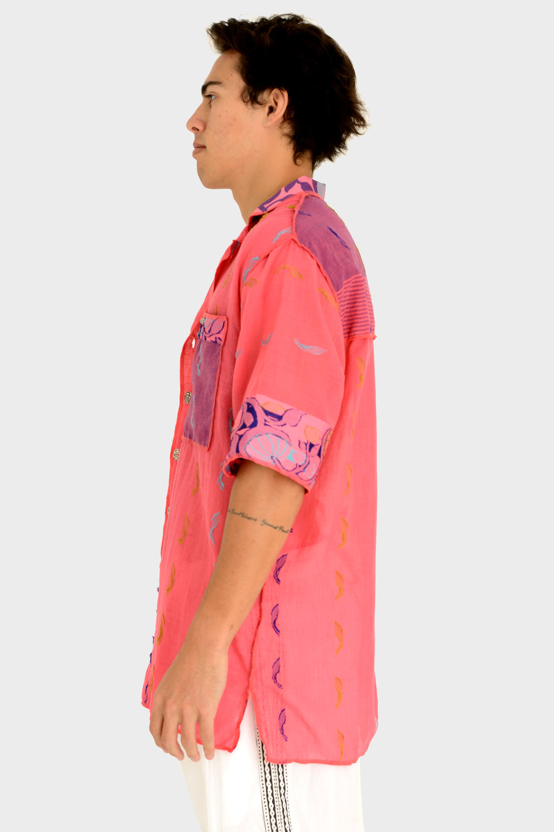 Cleve - Featherlight Cotton Shirt With Hand Carved Bone Buttons (7390309515460)