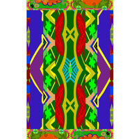 Nucifera - Original Alien Print Rayon Digital Georgette Scarves (7379056197828) (7405452918980)