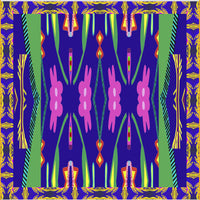 Annum - Original Alien Print Rayon Digital Georgette Square Scarf (7401655763140) (7405474709700)