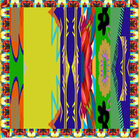 Annum - Original Alien Print Rayon Digital Georgette Square Scarf (7401655763140) (7405497254084)