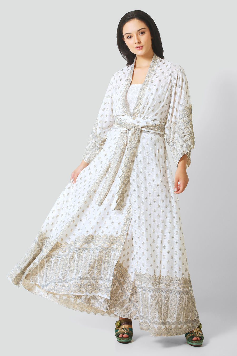 Lizabeta Silk Long Dress (6766743879876)