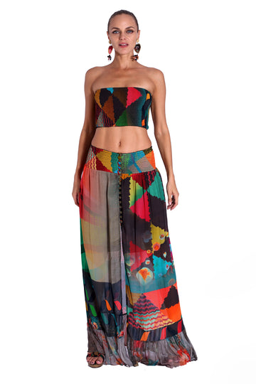 Keyna - Georgette Digital Print Skirt (7182452588740)