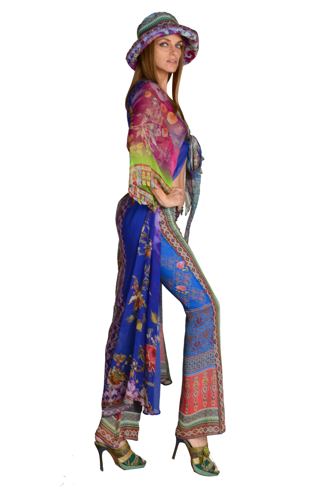 Judith - Original Tribal Print Rayon Digital Georgette Outer (7326300569796)