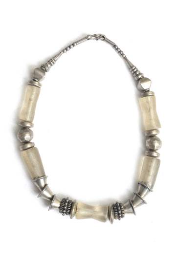 Kelly Silver and Five Ancient Quartz Necklace (1334014541929)