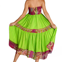 Zefanya - Original Tribal Print Rayon Digital Georgette Skirt Dress (7326641750212)
