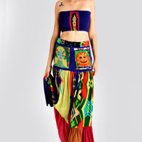 Inessa - Soft Viscose Crepe Fabric Digital Print Skirt (7365809504452)