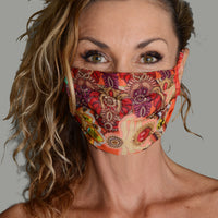 Rozet - Georgette Digital Printed Face Mask (4753941856361)