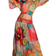 Felicia - Rayon Georgette Chiffon Digital Print Long Skirt (7269878235332)