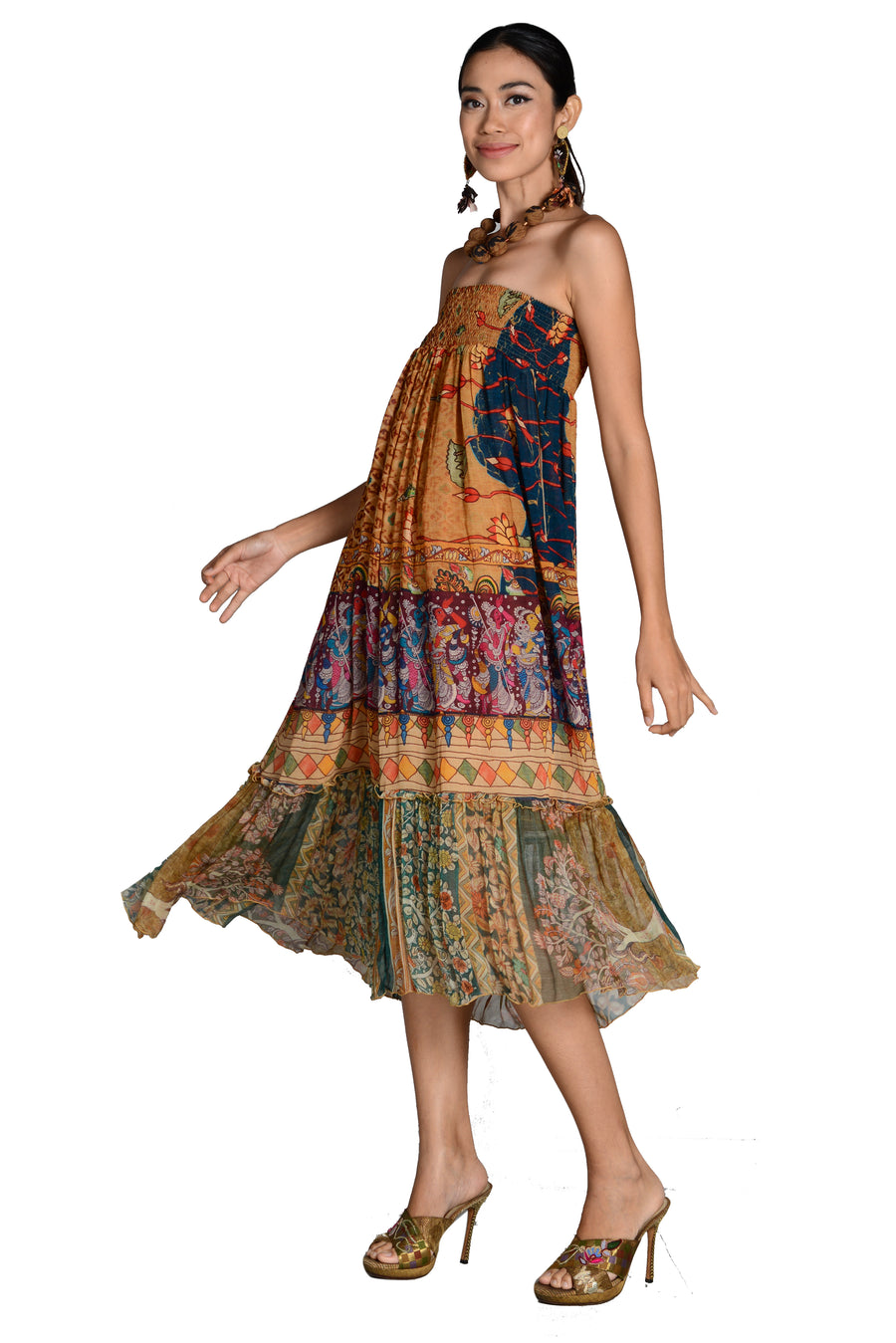 Clarence - Georgette Chiffon Digital Print Long Skirt (7269729468612)