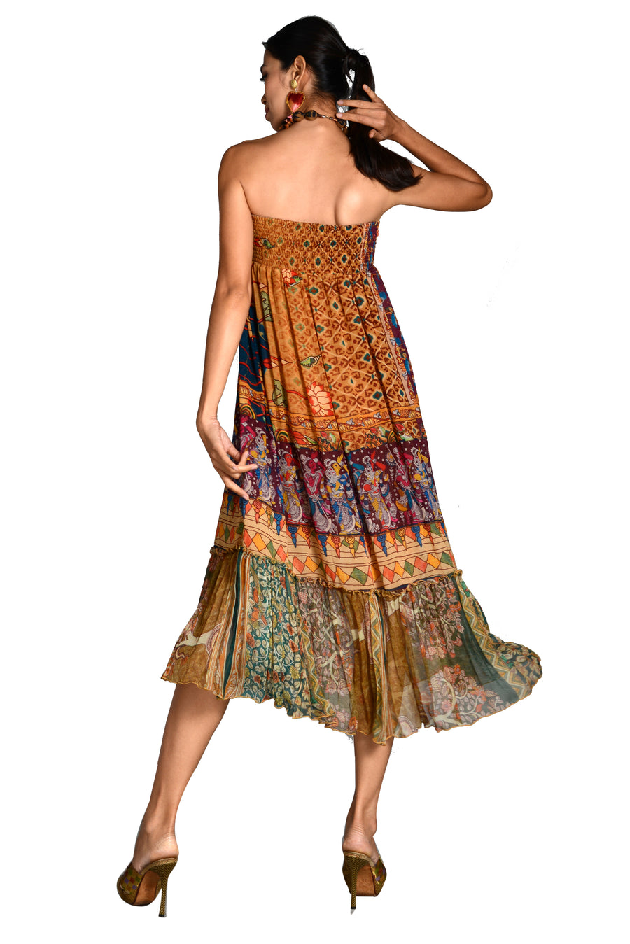 Clarence - Georgette Chiffon Digital Print Long Skirt (7269729468612)