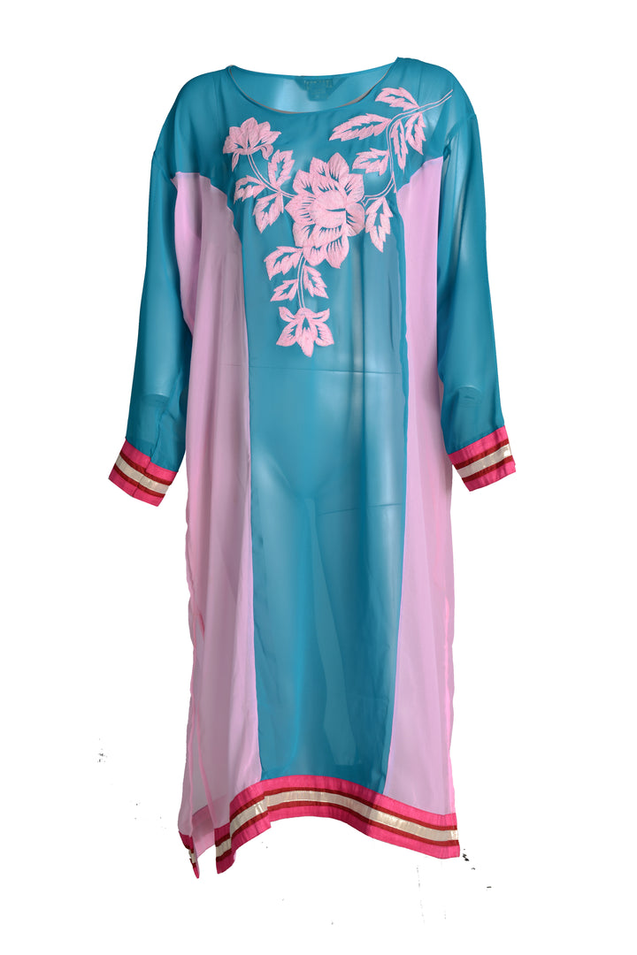 Long Tunic – Georgette Embroidery Dress (7213564920004)
