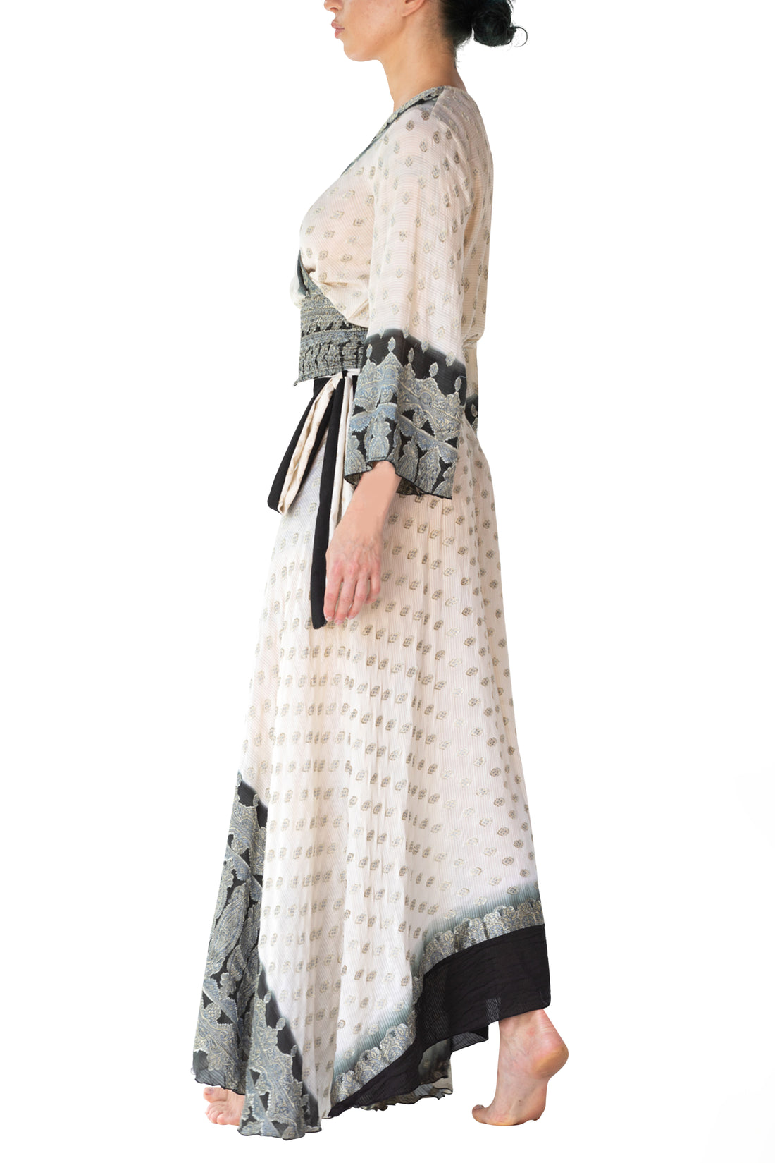 Nawila - Hand Cut Silk Degrade Classic Wrap Skirt (7123893878980)