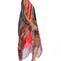 Eilaria - Georgette Chiffon Digital Print Dress (7182443610308)