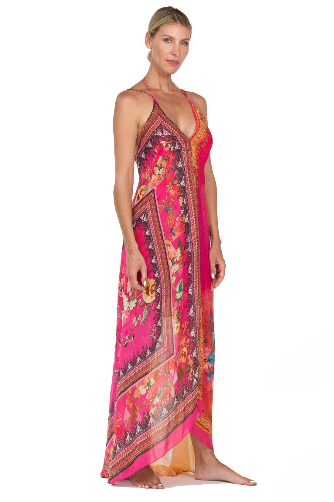 Quella - Georgette Digital Print Dress (7107006496964)