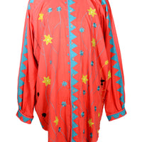 Lany - Cotton Voile Applique Long Sleeves Shirt (7342051033284) (7342386708676)