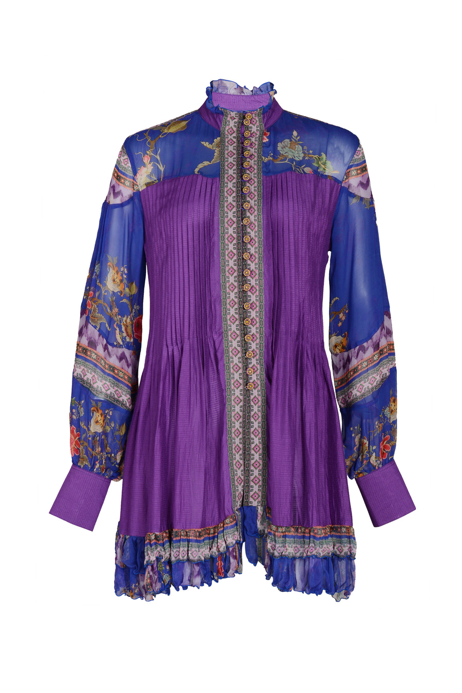 Duscha - Original Tribal Print Silk Rayon Digital Georgette (7342409351364)