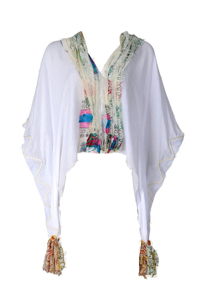 Gemma Ruffle Top - Silk Cotton With Chiffon (4709723308137)