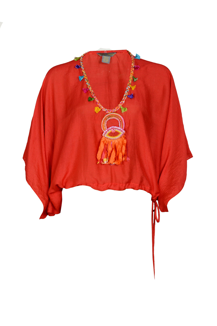 Alysse - Cotton Silk with Beaded Applique Top (6183908933828)