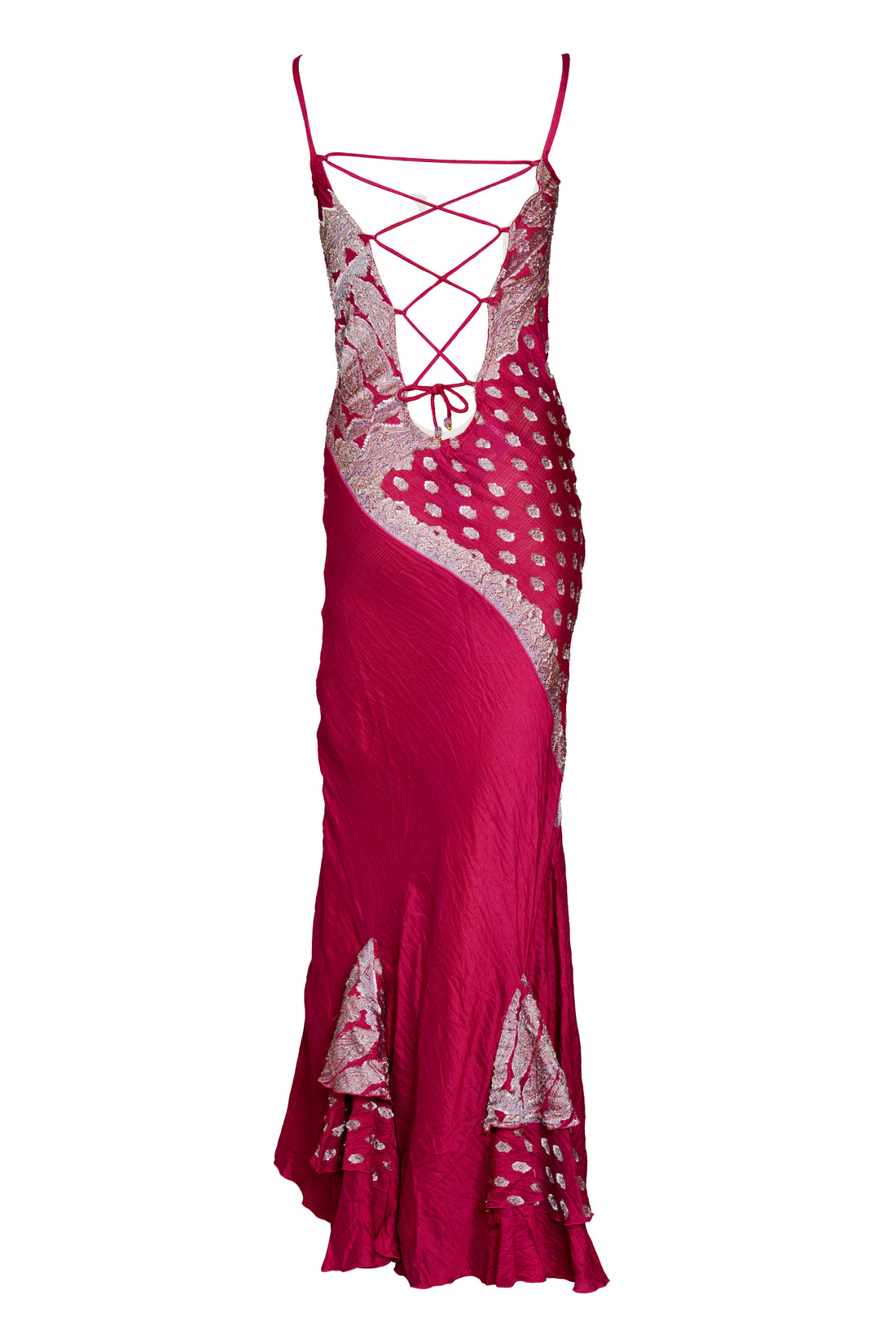 Geraldine - Hand Cut Silk Dress (6107577352388)