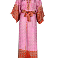 Elvina - Hand Cut Silk Degrade Long Dress (7123635601604)