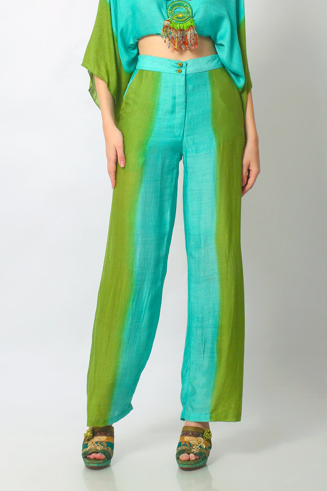 Zemella - Cotton Silk Degrade Long Pants (7123732005060)