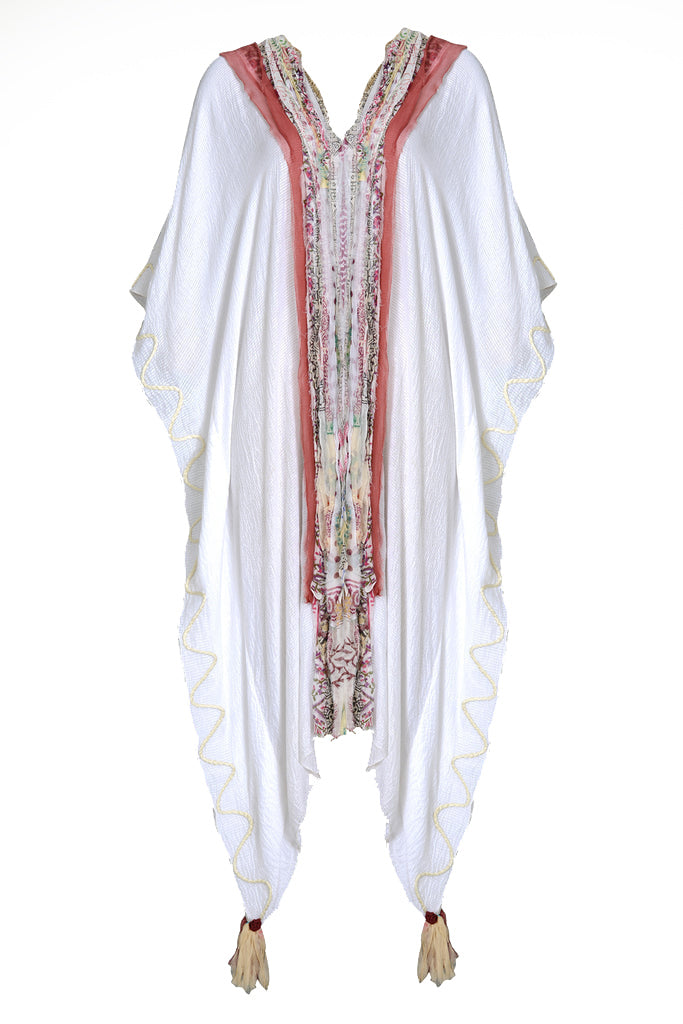 Gemma | Women's Bohemian Kaftan Asymmetrical Dress, Silk Cotton 