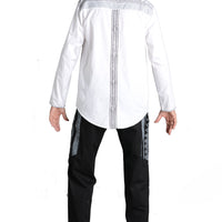 Eliseo - Cotton Twill Print Men Shirt Long Sleeves (7190055747780)