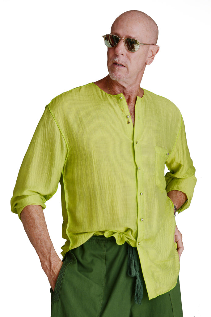 Peter - Silk Cotton Men's Shirt (4498111037545)