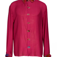 Adamson - Silk Cotton Shirt with Viscose Muslin Tye Dye (6169144950980)
