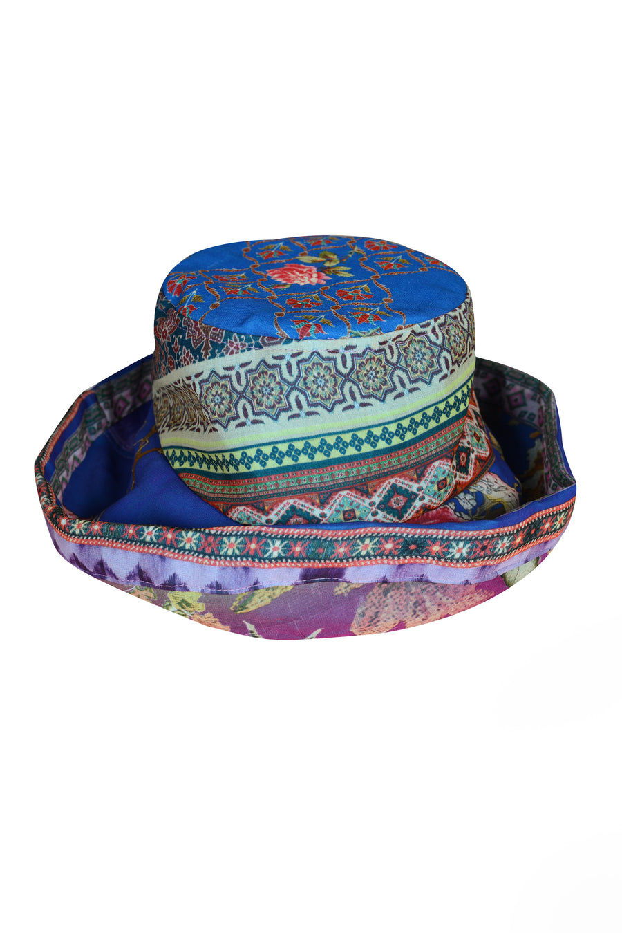 Fletcher Hat - Original Tribal Print Rayon Digital Georgette (7329606598852)