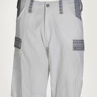 Wyatt - 100% Cotton Shorts With Hand Carved Bone Buttons (4493568737385)